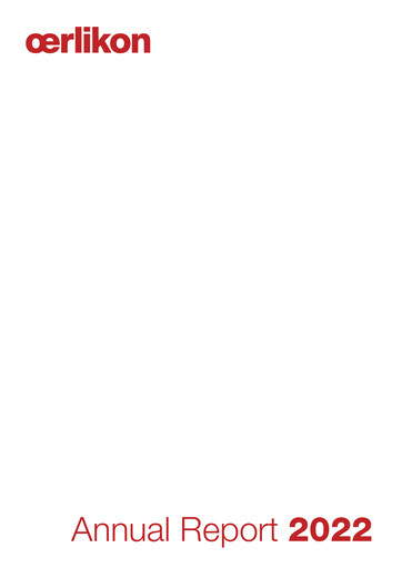 Vorschaubild OC Oerlikon Jahresbericht 2022