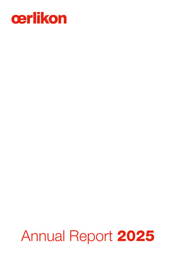 Thumbnail OC Oerlikon Annual Report 2025