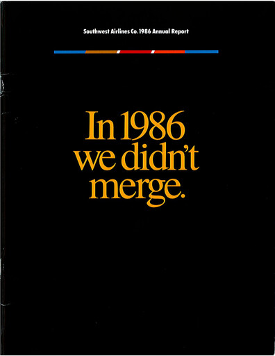 Thumbnail Southwest Airlines Annual Report 1986