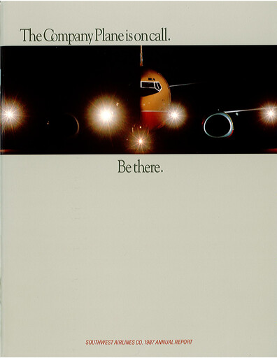 Thumbnail Southwest Airlines Annual Report 1987