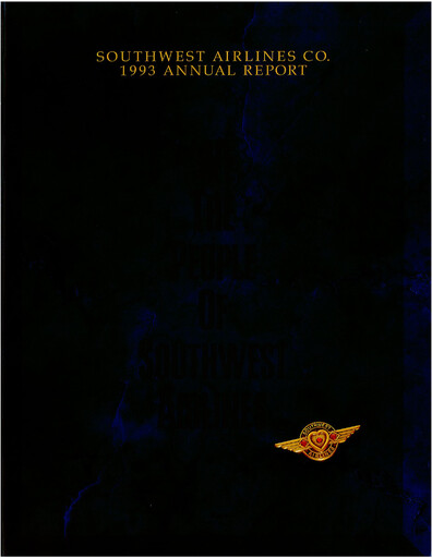 Thumbnail Southwest Airlines Annual Report 1993