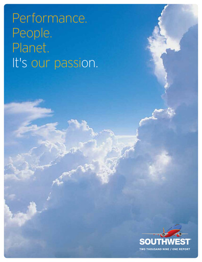 Thumbnail Southwest Airlines ESG Report 2009