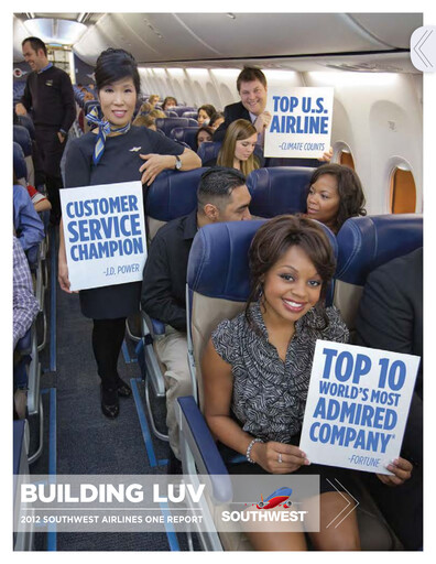 Thumbnail Southwest Airlines ESG Report 2012