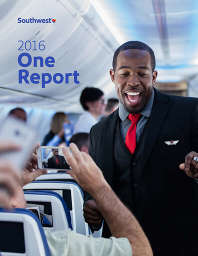 Thumbnail Southwest Airlines ESG Report 2016