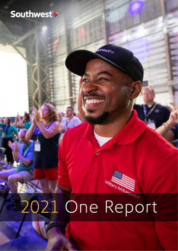 Thumbnail Southwest Airlines ESG Report 2021