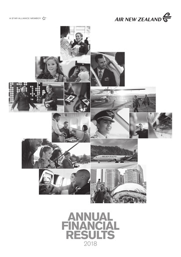 Thumbnail Air New Zealand
 Financial Statement 2018