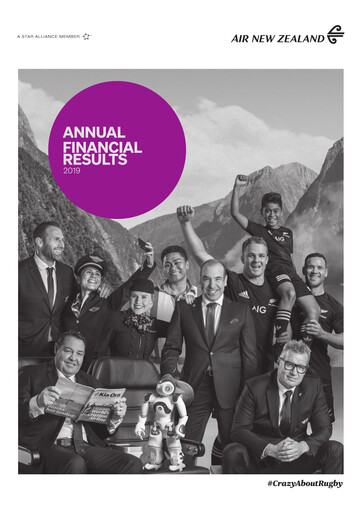 Thumbnail Air New Zealand
 Financial Statement 2019