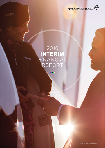 Thumbnail Air New Zealand
 Half-year Report 2016-h1