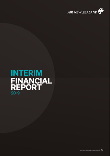 Thumbnail Air New Zealand
 Half-year Report 2019-h1