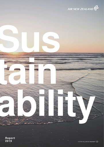 Miniature Air New Zealand
 Rapport de durabilité 2019