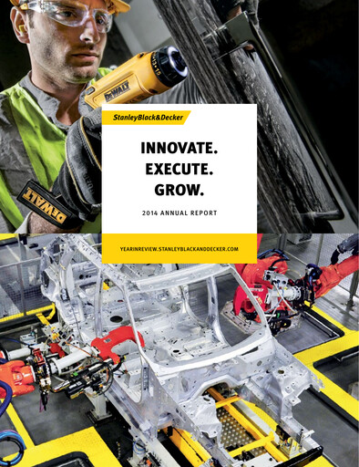 Thumbnail Stanley Black & Decker

 Annual Report 2014
