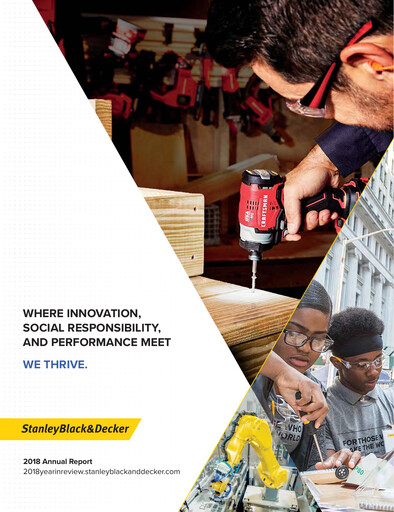 Thumbnail Stanley Black & Decker

 Annual Report 2018