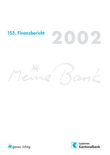 Thumbnail Luzerner Kantonalbank Financial Report 2002
