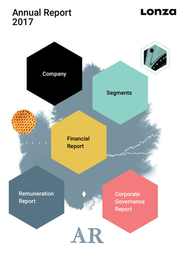 Miniature Lonza Rapport annuel 2017