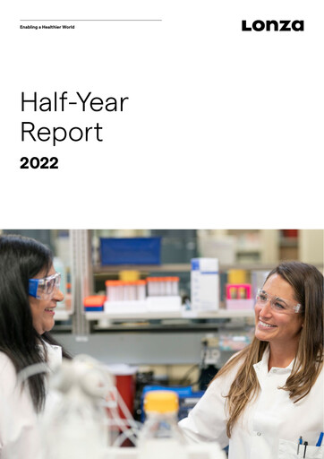 Thumbnail Lonza Half-year Report 2022-h1
