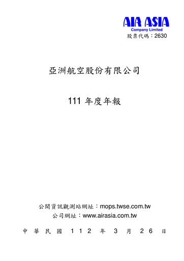 Thumbnail Air Asia Company Limited (AACL) Annual Report 2022