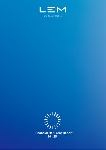 Thumbnail LEM Holding Half-year Report 2024-2025