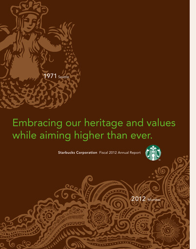 Thumbnail Starbucks Annual Report 2012