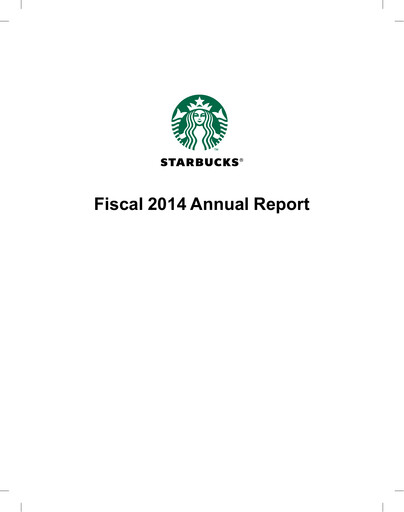 Thumbnail Starbucks Annual Report 2014