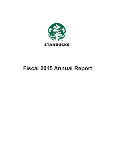 Thumbnail Starbucks Annual Report 2015