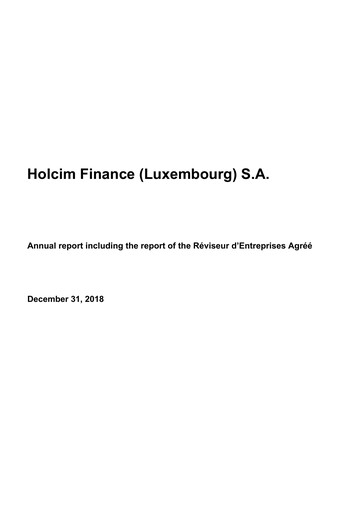 Thumbnail Holcim Group Financial Statement 2018