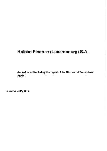 Thumbnail Holcim Group Financial Statement 2019