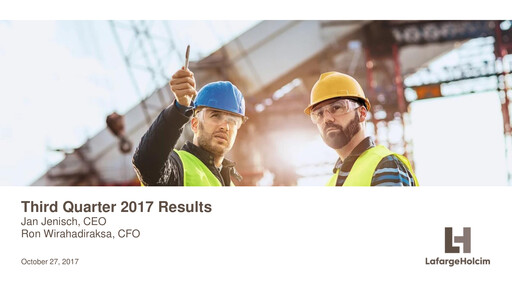 Thumbnail Holcim Group Quarterly Report 2017-q3