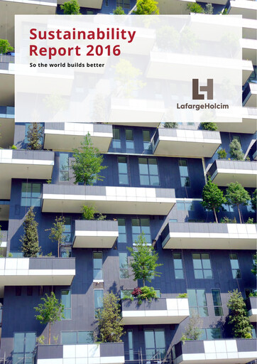 Miniature Holcim Group Rapport de durabilité 2016