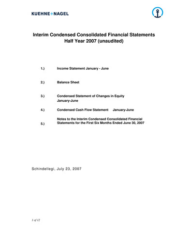 Vorschaubild Kühne + Nagel
 Halbjahresbericht 2007-h1