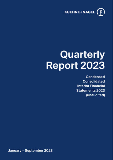 Vorschaubild Kühne + Nagel
 Quartalsbericht 2023-q3