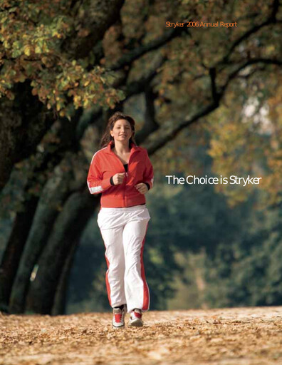 Thumbnail Stryker Corporation Annual Report 2006