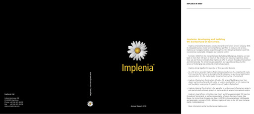 Thumbnail Implenia AG Annual Report 2010