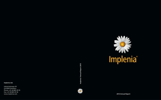 Thumbnail Implenia AG Annual Report 2013