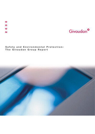 Miniature Givaudan Rapport de durabilité 2000