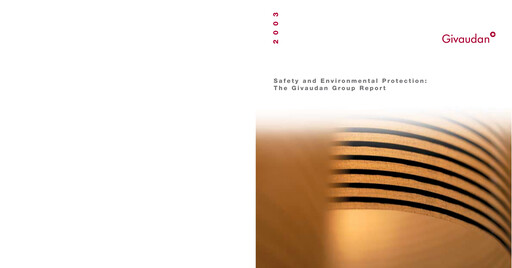 Miniature Givaudan Rapport de durabilité 2003