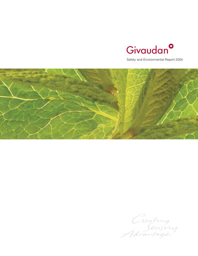 Miniature Givaudan Rapport de durabilité 2004