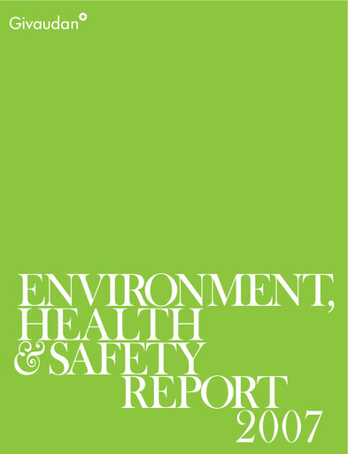Miniature Givaudan Rapport de durabilité 2007