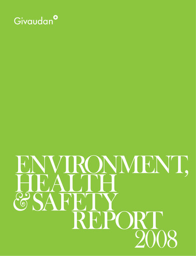 Miniature Givaudan Rapport de durabilité 2008