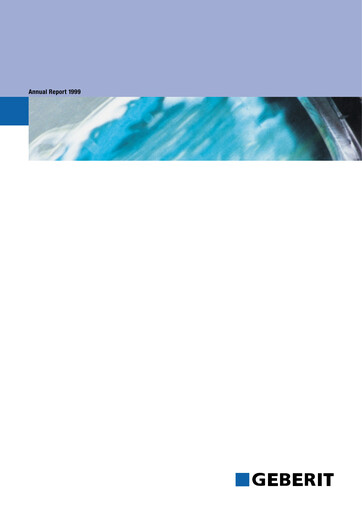 Thumbnail Geberit Annual Report 1999