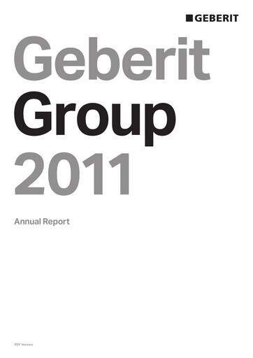 Thumbnail Geberit Annual Report 2011