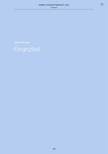 Thumbnail Geberit Financial Report 2023