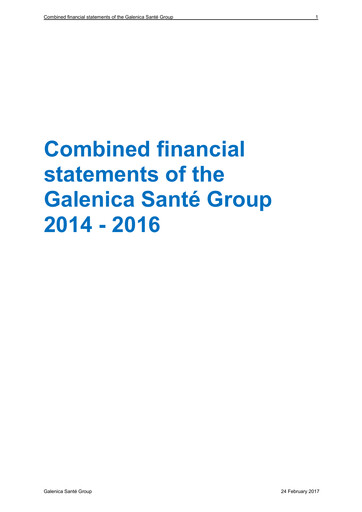Thumbnail Galenica Financial Statement 2014-2016