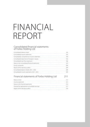 Thumbnail Forbo Holding Financial Statement 2025