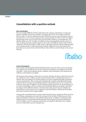 Thumbnail Forbo Holding Half-year Report 2001