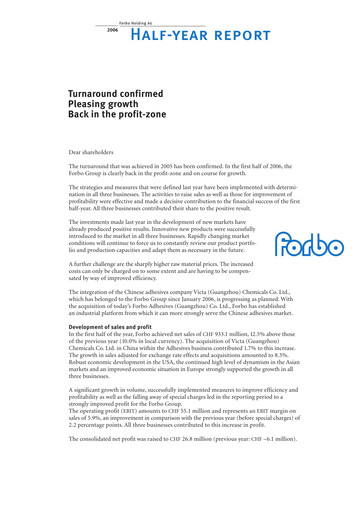 Thumbnail Forbo Holding Half-year Report 2006