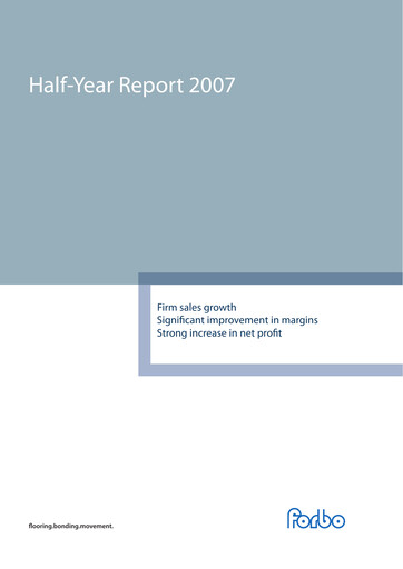 Thumbnail Forbo Holding Half-year Report 2007