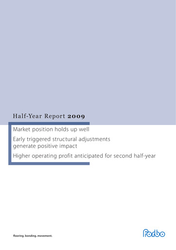 Thumbnail Forbo Holding Half-year Report 2009