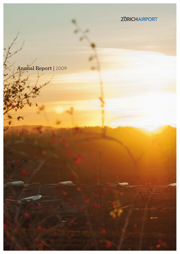 Thumbnail Zurich Airport Annual Report 2009