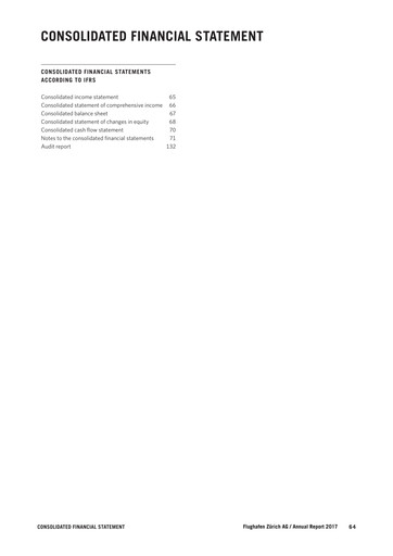 Thumbnail Zurich Airport Financial Statement 2017