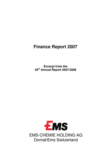 Thumbnail Ems-Chemie Financial Report 2007